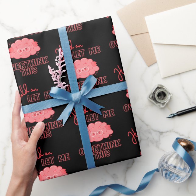 Papel De Regalo Espera, Déjame Sobrepensar Esto (Regalar)