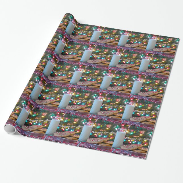 Papel De Regalo Esperando a Santa María (Desenrollado)