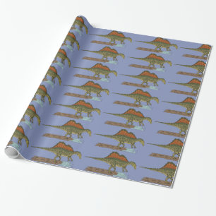 Papel De Regalo Espinosaurio de Dinosaurio Cretácico