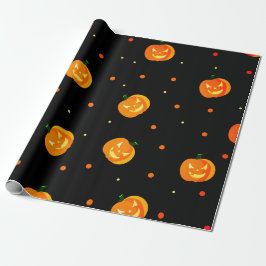 Papel De Regalo Espinoso Jack-o'-lantern Pattern Halloween Party