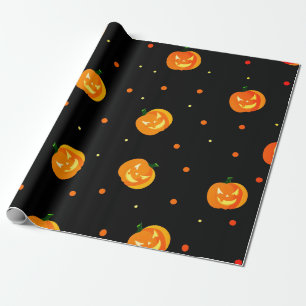 Papel De Regalo Espinoso Jack-o'-lantern Pattern Halloween Party