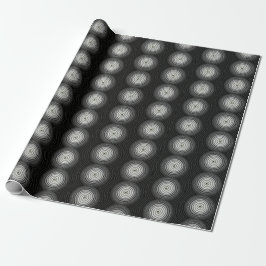 Papel De Regalo Espiral negra y blanca