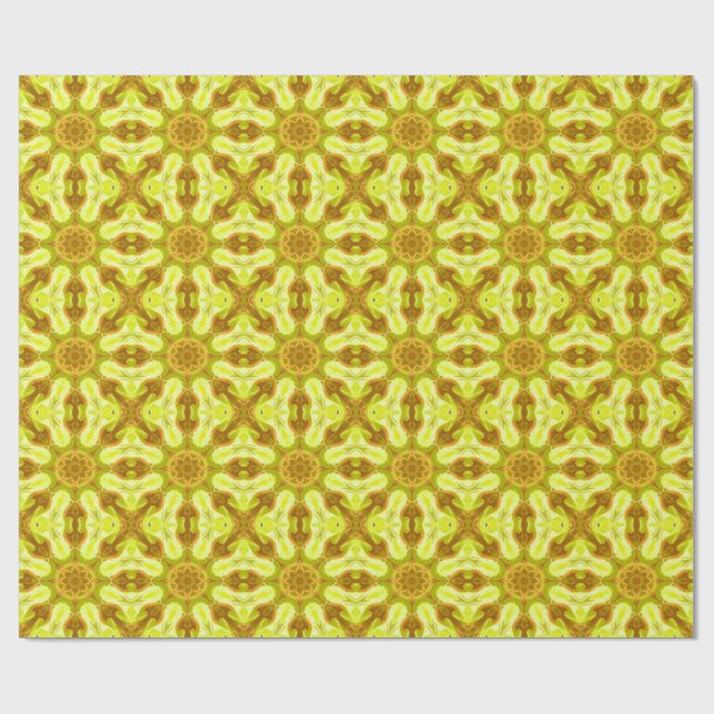 Papel De Regalo Espíritu de follaje solar Patrón abstracto  (Superficie plana)