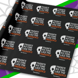 Papel De Regalo Espíritu de Halloween Calavera Espeluznante Divert