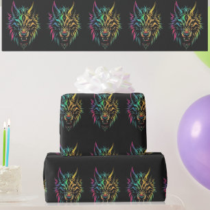 Papel De Regalo Espíritu lobo fenrir lobos cara envoltura de regal