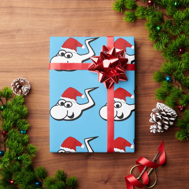 Papel De Regalo Espíritu travieso con Santa Hat (Regalo de vacaciones)