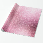 Papel De Regalo Espuma de Relieve metalizado metálico de oro rosa<br><div class="desc">Rubor Pink - Rosa del Relieve metalizado Metálico de Oro Sparkle Confetti Girly Fiesta de Cumpleaños.</div>