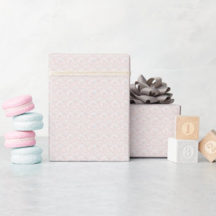 Papel De Regalo Espuma rosa, patrón floral