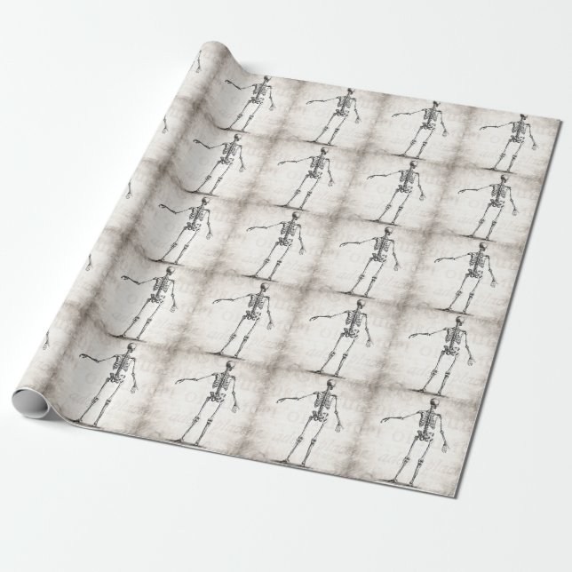 Papel De Regalo Esqueletos antiguos esqueléticos de la anatomía de (Desenrollado)
