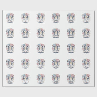 Papel De Regalo Esqueletos bailarines patrióticos fuegos artificia