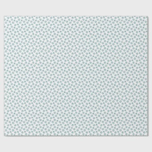 Papel De Regalo Esquema de daisies verde azulados
