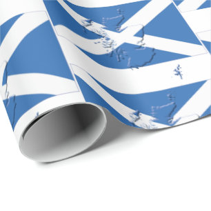 Papel De Regalo Esquema de mapa SCOTLAND SALTIRE FLAG