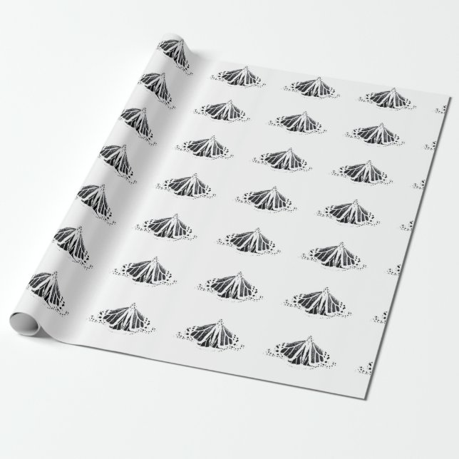 Papel De Regalo Esquema de monarca (Desenrollado)