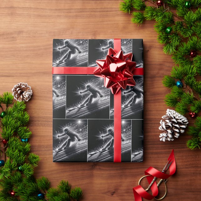 Papel De Regalo Esquí de descenso con senderos ligeros (Regalo de vacaciones)