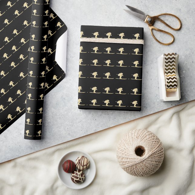 Papel De Regalo Esquiador (Artesanía)