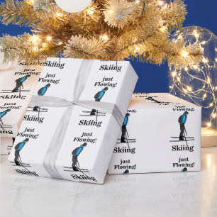 Papel De Regalo Esquiando Solo Fluye Esquiador