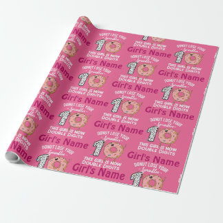 Papel De Regalo Esta chica ahora tiene dos dígitos Cumpleaños 10 D