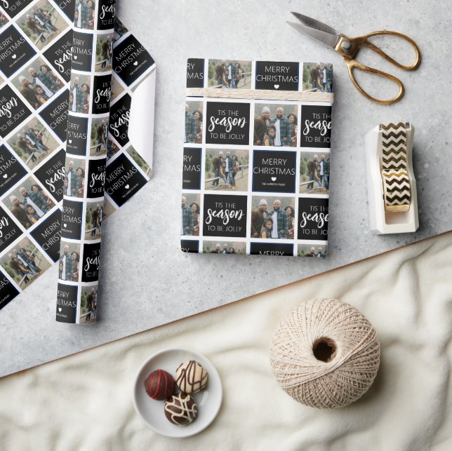 Papel De Regalo Esta Es La Temporada De Ser Jolly | 2 Vacaciones f (Artesanía)