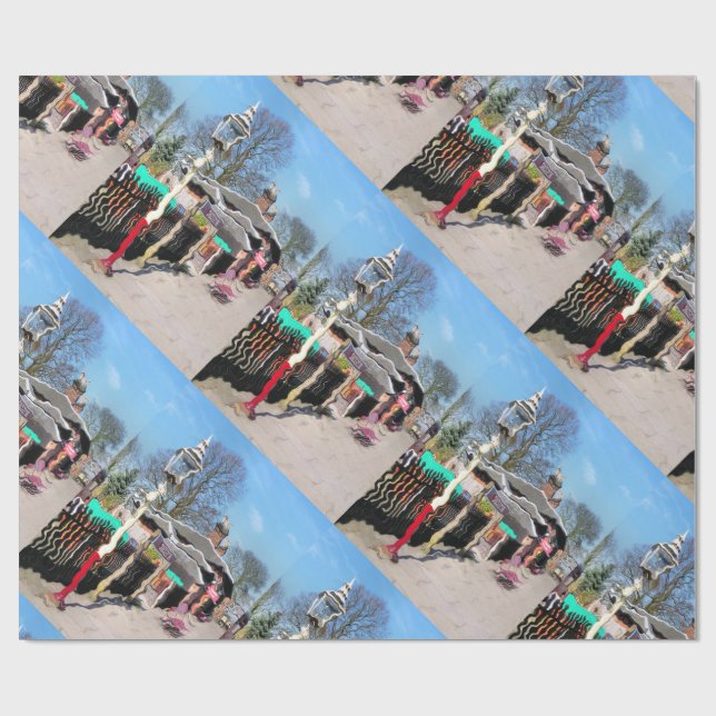 PAPEL DE REGALO ESTACIONES DE TREN ANTIGUAS (Superficie plana)