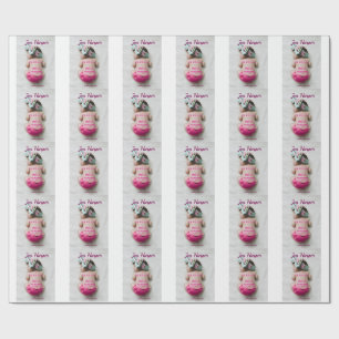 Papel De Regalo estadísticas de nacimiento del bebé agregar nombre
