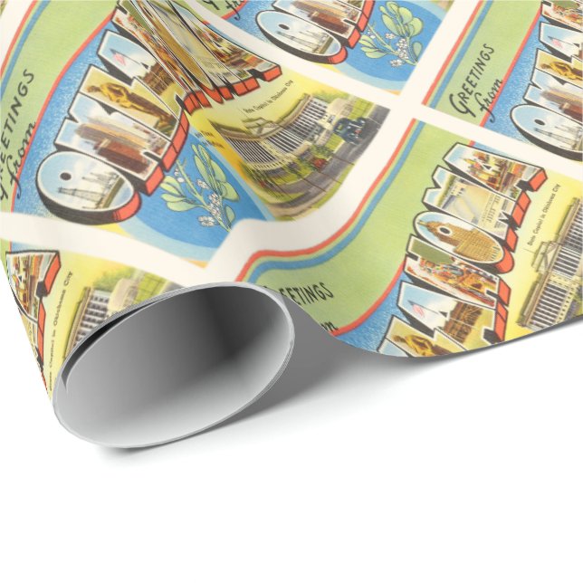 Papel De Regalo Estado del recuerdo viejo ACEPTABLE del viaje del (Esquina del rollo)