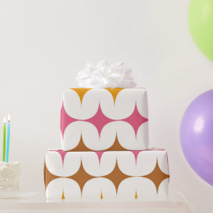 Papel De Regalo Estallidos de estrellas coloridos de mediados de s
