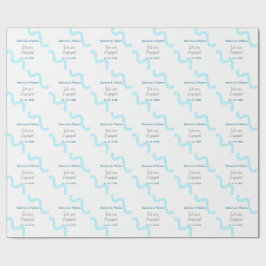 Papel De Regalo Estamos comprometidos con la espiral de acuarela g