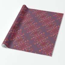Papel de regalo estampado con ciruela