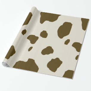 Papel De Regalo Estampado de animales de Brown de la PIEL de la