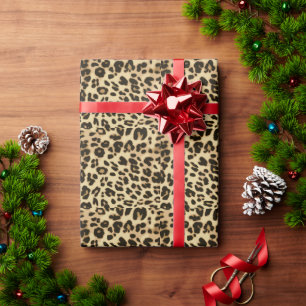 Papel De Regalo Estampado de animales elegante del leopardo