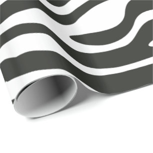 Papel De Regalo Estampado de animales retro colorido de la cebra