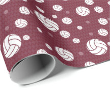 Estampado de Cevron de Voleibol Maroon