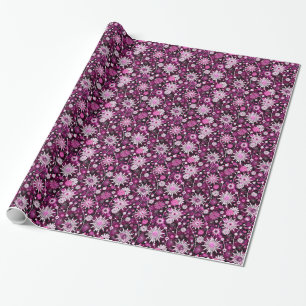 Papel De Regalo Estampado de flores de la tarjeta del día de San