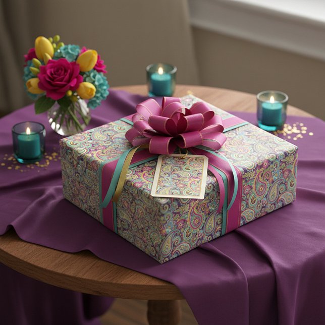 Papel De Regalo estampado de flores de primavera (Subido por el creador)