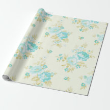 Estampado de flores del trullo del vintage