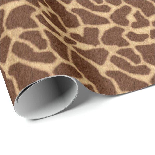 Papel De Regalo Estampado de girafa (Esquina del rollo)