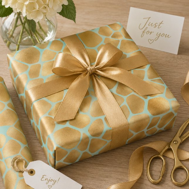 Papel De Regalo Estampado de jirafa lindo (Subido por el creador)
