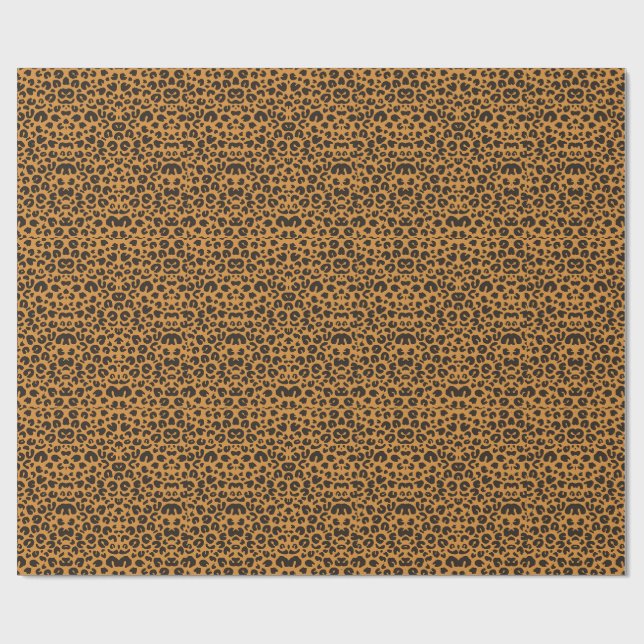 Papel De Regalo Estampado de leopardo (Superficie plana)