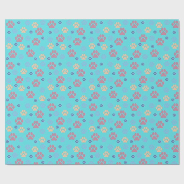 Papel De Regalo Estampado de Perro (Superficie plana)
