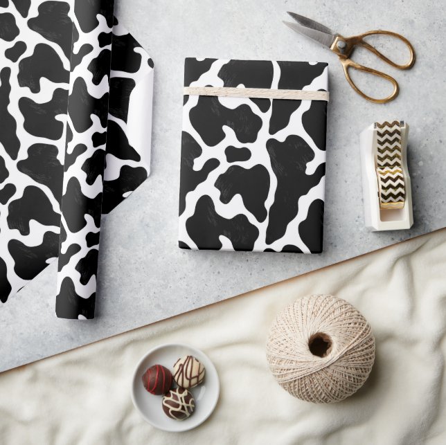 Papel De Regalo Estampado de Vaca (Artesanía)
