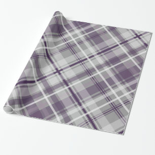 Papel De Regalo estampado de yeso blanco morado