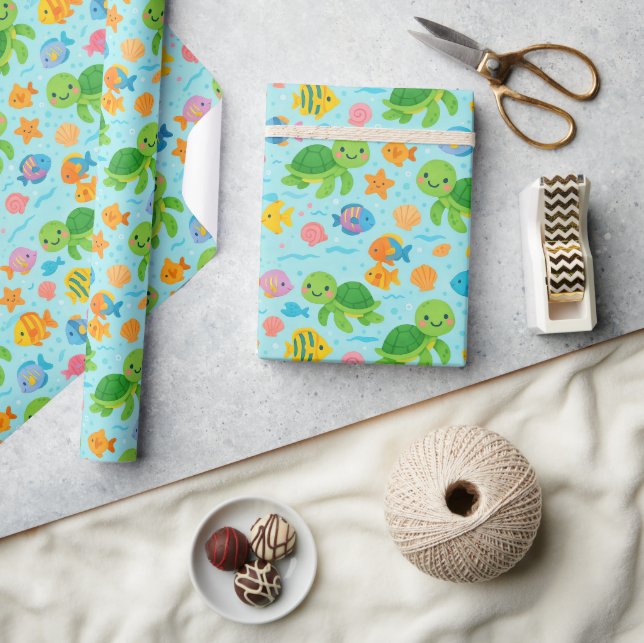 Papel De Regalo Estampado hawaiano  (Artesanía)