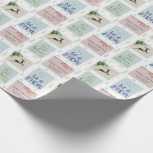 Papel De Regalo Estampillas de rehenes en árbol de Navidad pekin