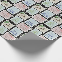 Papel De Regalo Estampillas de reposo Árbol de Navidad personaliza