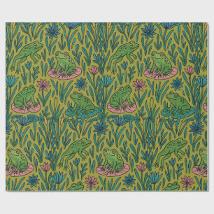 Papel De Regalo Estanque de ranas