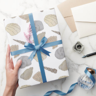 Papel De Regalo Estantes costeros acuarelas