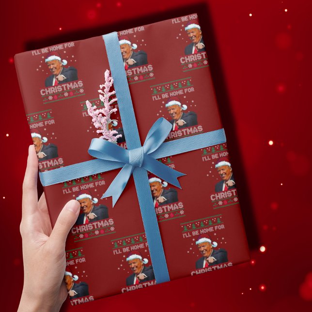 Papel De Regalo Estaré en casa para Navidades (Subido por el creador)