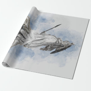 Papel De Regalo Estatua clásica griega Athena