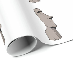 Papel De Regalo Estatua de Moai (isla de pascua)