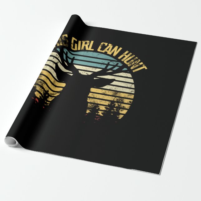 Papel De Regalo Este Chica puede cazar clásico (Desenrollado)